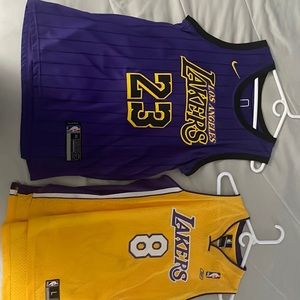 Kobe and Lebron jerseys